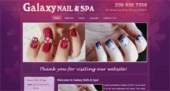 Desktop Screenshot of galaxynailsnspa.com